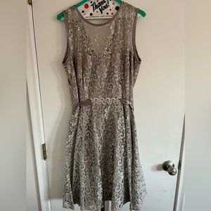 Betsy & Adam Floral Lace Dress EUC